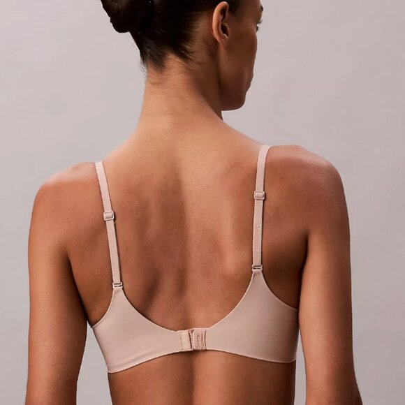 Calvin Klein NWT Perfectly Fit Push Up Plunge Bra in Nude "Cedar", 32A - Picture 3 of 12